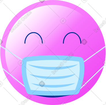 Emoji in medical mask PNG, SVG