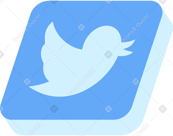 twitter blue button PNG、SVG