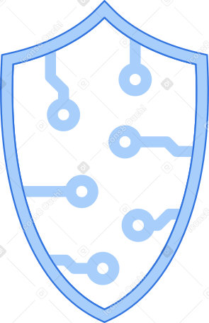 escudo cibernético PNG, SVG