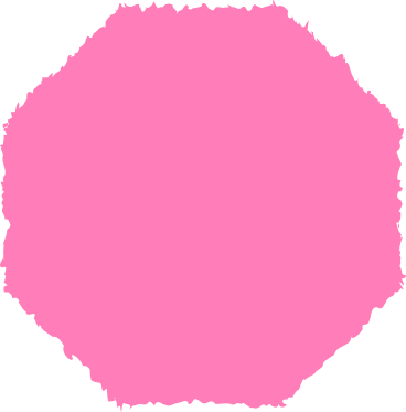 Восьмиугольник розовый в PNG, SVG
