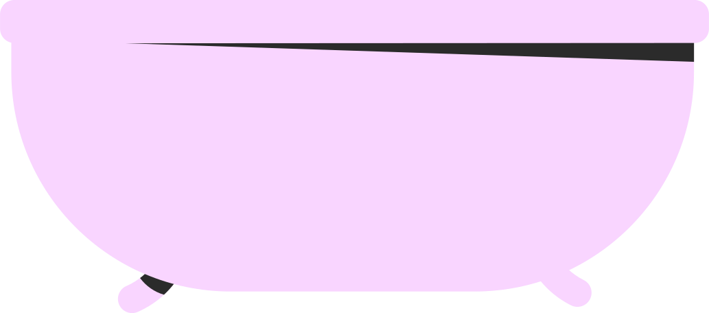 pink bath Illustration in PNG, SVG