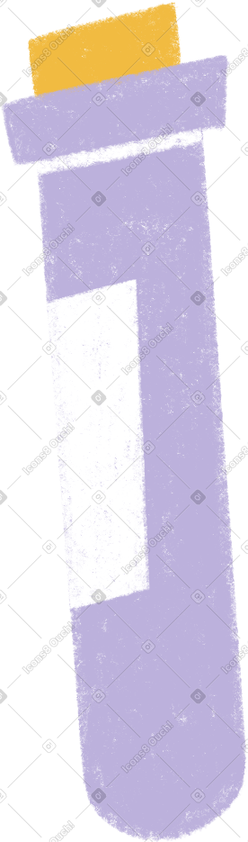 Purple test tube PNG, SVG