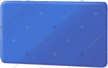 Blue rectangle in the foreshortening PNG, SVG