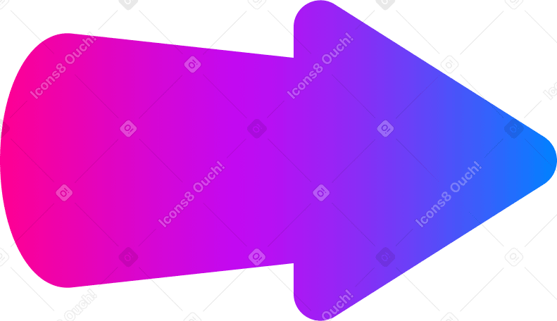 arrow with gradient PNG, SVG