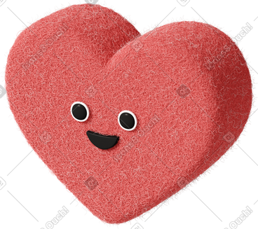 Cute pink heart PNG, SVG