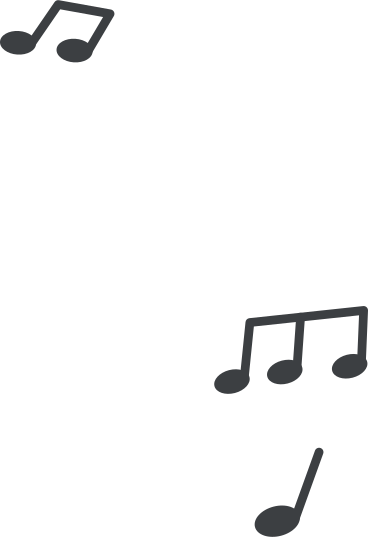 three musical notes PNG, SVG