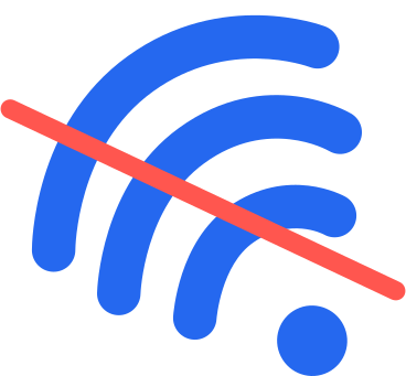 Pas de wifi PNG, SVG