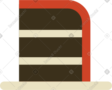 Birthday piece of cake PNG, SVG