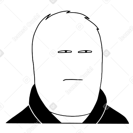 Not sure if, guy squinting  PNG, SVG