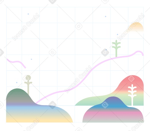 Landscape Illustration in PNG, SVG