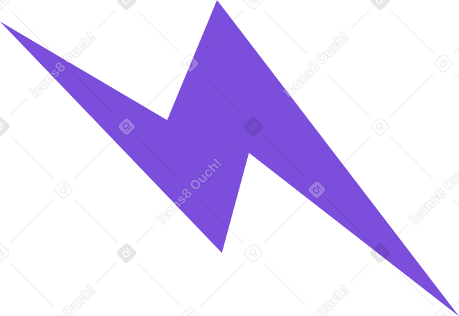 紫色闪电 PNG, SVG