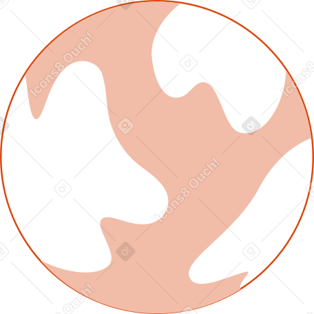 주황색 행성 PNG, SVG