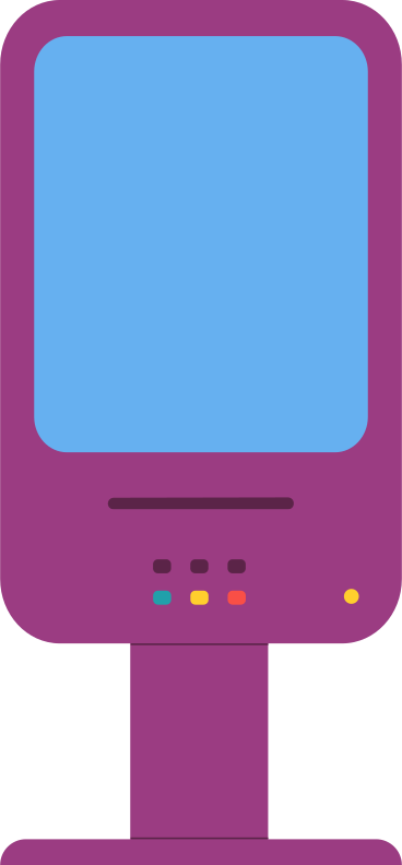 Terminal with buttons PNG, SVG