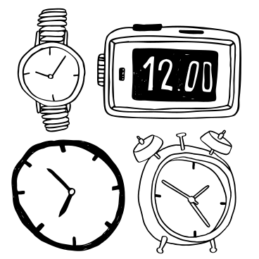 アナログ時計、腕時計、目覚まし時計、デジタル時計 PNG、SVG