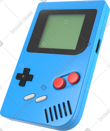 3D game boy side view PNG, SVG