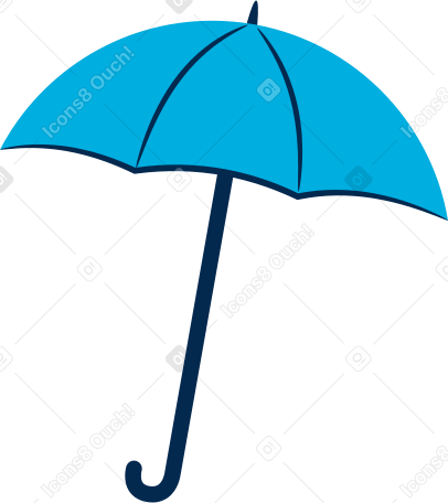 blue umbrella PNG, SVG