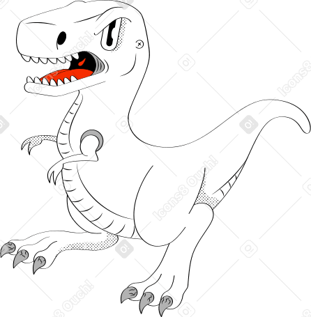 dinosaur Illustration in PNG, SVG