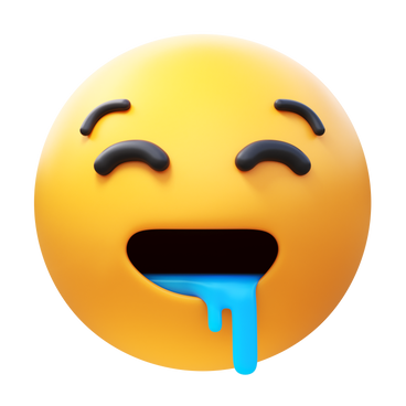 drooling face PNG, SVG