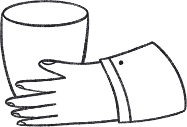 hand holds a glass of tea PNG, SVG