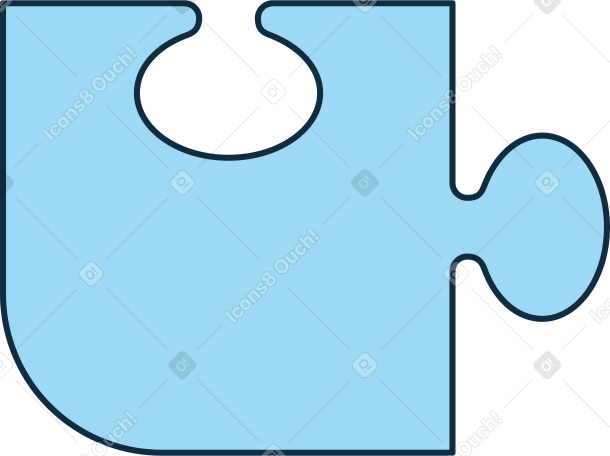 blue puzzle piece Illustration in PNG, SVG