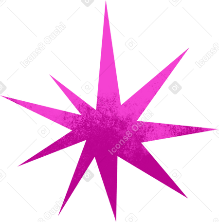 textured pink star PNG、SVG