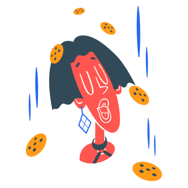 Cookie rain PNG, SVG