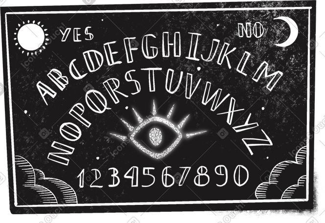 ouija board PNG, SVG