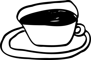 Широкая чашка с кофе в PNG, SVG