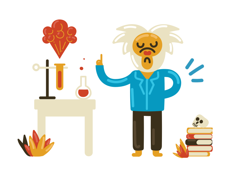 Scientist Clipart illustration in PNG, SVG