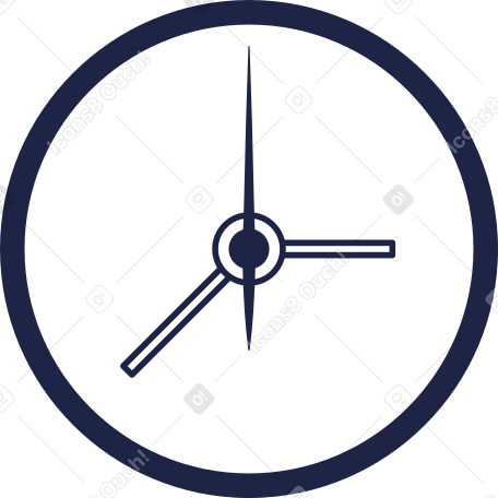 clock line PNG, SVG