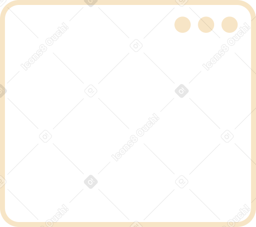 browser window outlined PNG, SVG