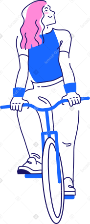 Женщина на велосипеде в PNG, SVG