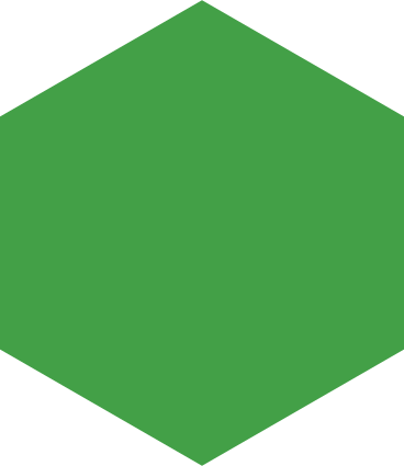 Шестиугольник зеленый в PNG, SVG