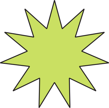 eleven-pointed star PNG, SVG