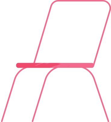 pink chair PNG, SVG