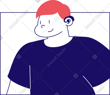 Man with a hearing aid PNG, SVG