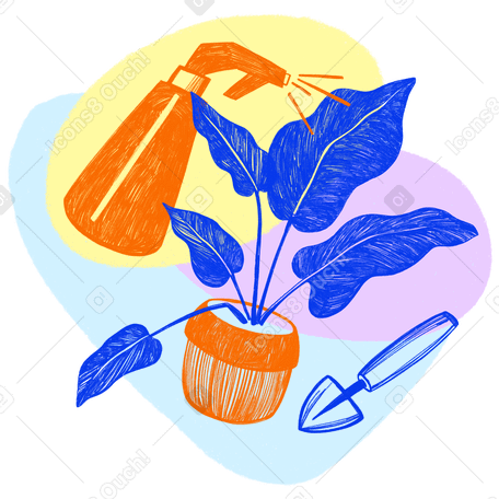 Houseplant hobby PNG, SVG