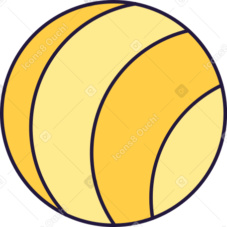 volleyball Illustration in PNG, SVG