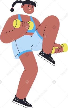sporty girl workout PNG, SVG