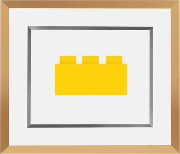 painting of a lego piece PNG, SVG