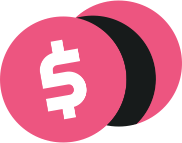 coins with a dollar sign PNG, SVG