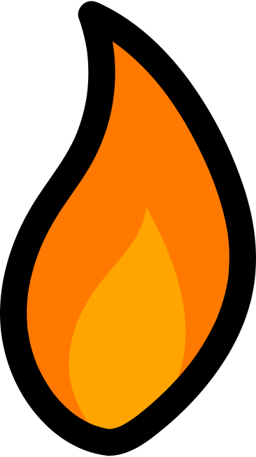 Пламя свечи в PNG, SVG