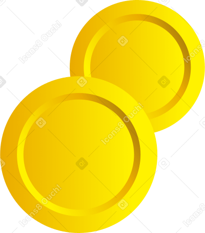 falling coins Illustration in PNG, SVG