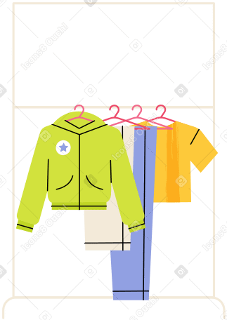 clothes rack PNG, SVG