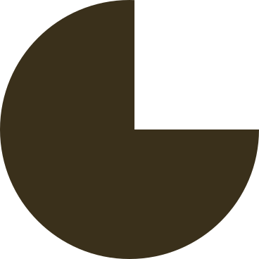 Brown pie chart PNG、SVG