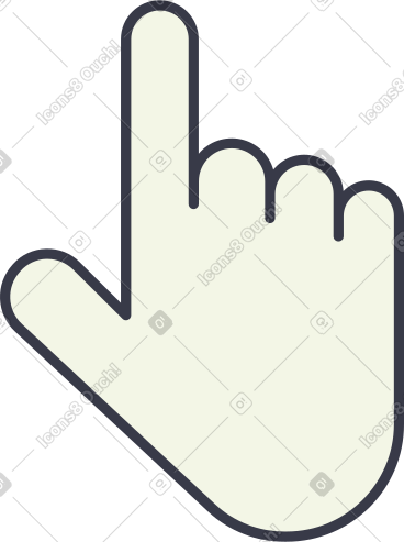 One finger PNG, SVG