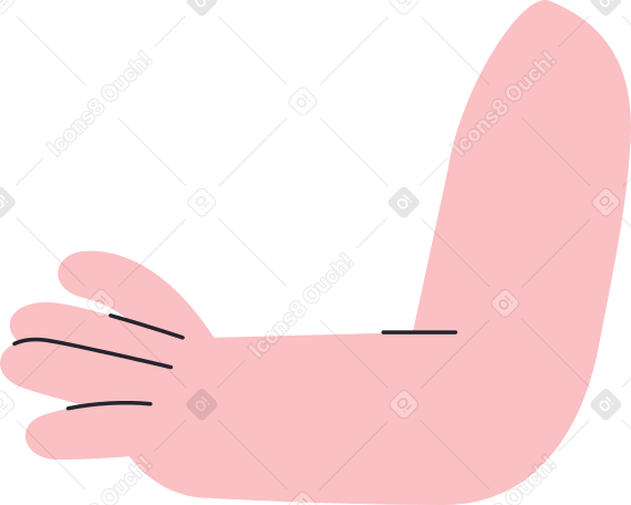 hand of a girl with glasses PNG, SVG