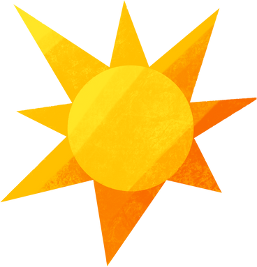 big yellow sun PNG, SVG