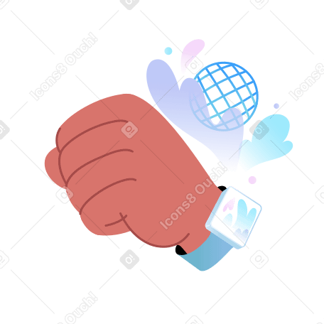 Smart watch with internet access PNG, SVG
