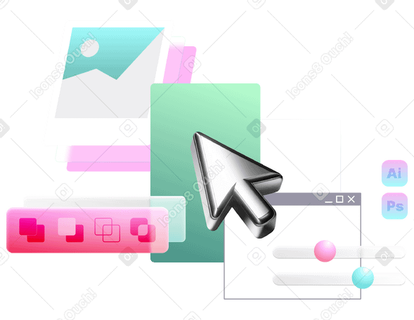Web design software and user interface PNG, SVG